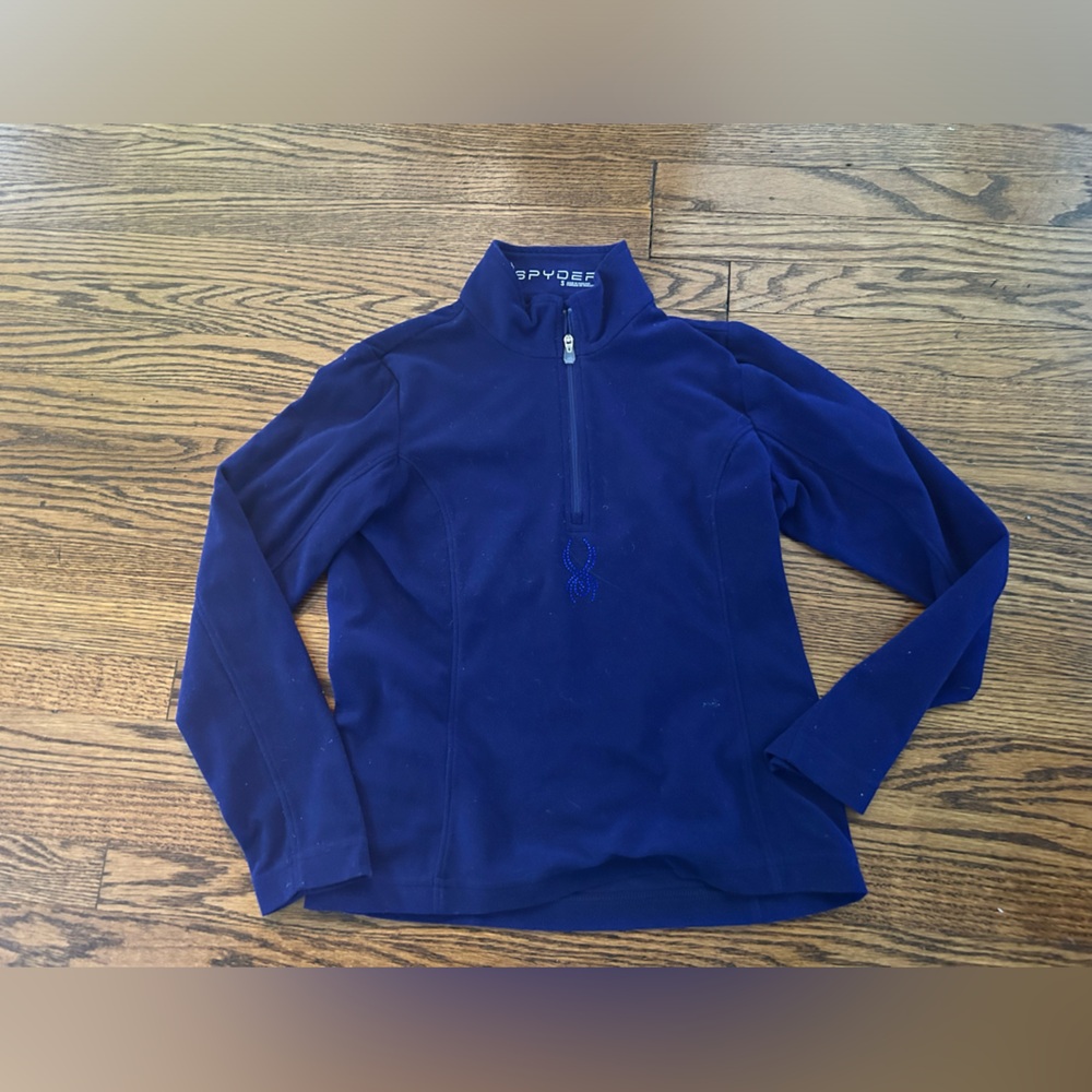 Spyder Navy Quarter-Zip dark purple Pullover